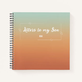 Letters To My Son Keepsake Vintage Memory Journal