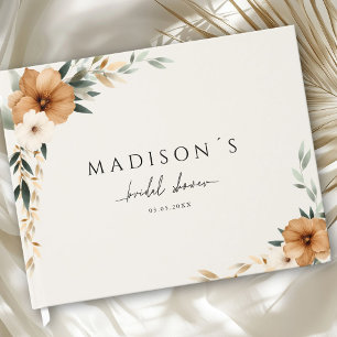 Letters to the Bride - Boho Beige Bridal Shower Guest Book