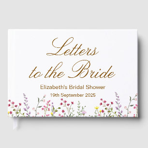 Letters to the bride Book, Bride Scrapbook, Bridal Guest Book