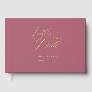Letters to the Bride, Gold-Berry Guest Book