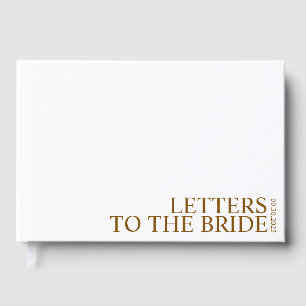 Letters to the Bride Guest Book Personalized Album