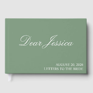 Letters to the bride scrapbook personalized, hen d guest book