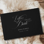 Letters to the Bride, Silver-Black Guest Book<br><div class="desc">Letters to the Bride" Silver Foil Guest Book - Elegant Bridal Shower Keepsake Product Description: Create a timeless keepsake for the bride-to-be with this elegant "Letters to the Bride" guest book. Perfect for bridal showers, this customizable book invites guests to share their heartfelt wishes, advice, and special memories. Featuring a...</div>