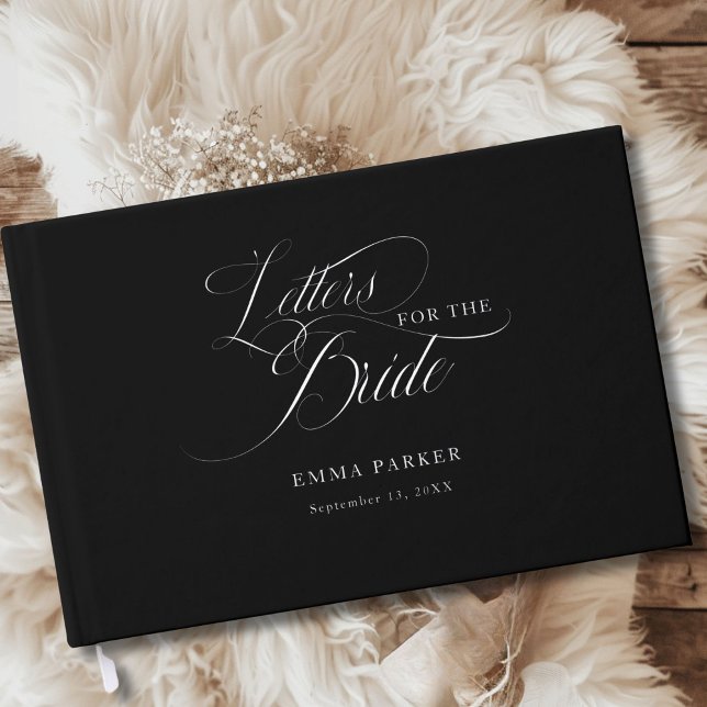 Letters to the Bride, Silver-Black Guest Book (Letters to the Bride, Silver Foil, Black Guest Book)