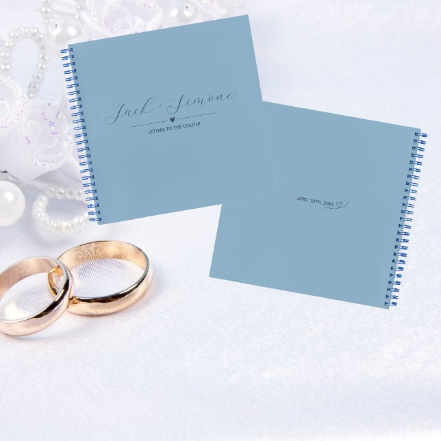 Letters to the Couple Guest Notebook | Light Blue (Creator Uploaded)
