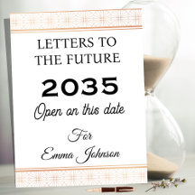 Letters to the Future, Personalized Keepsake