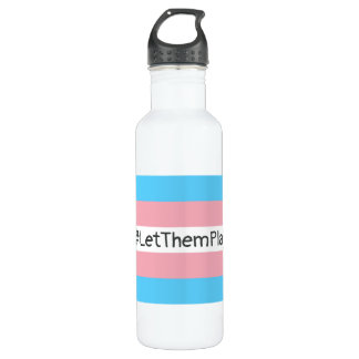 #LetThemPlay Transgender Athletes Trans Flag 710 Ml Water Bottle