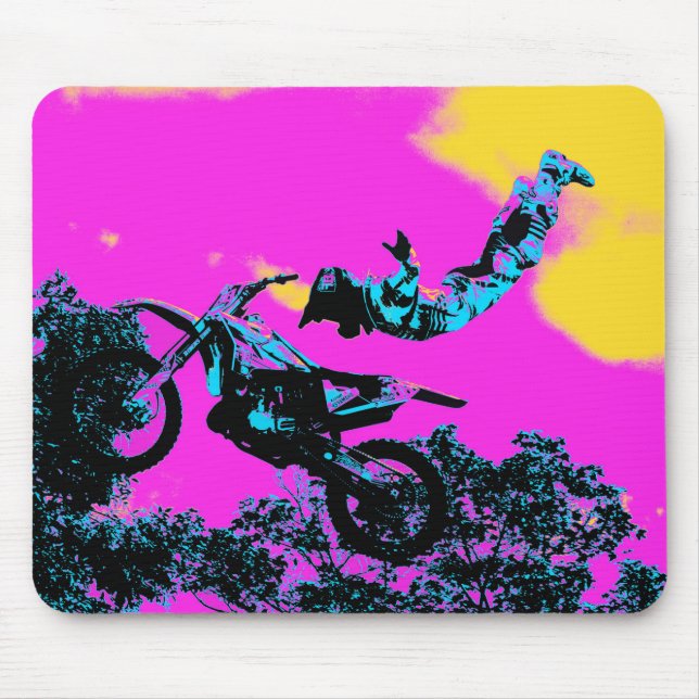 Letting Go - Freestyle Motocross Stunt Mouse Pad (Front)