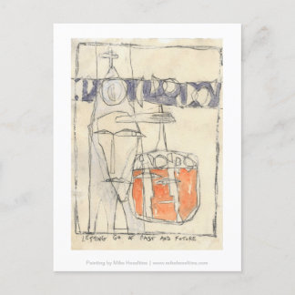 Letting go of past and future postcard