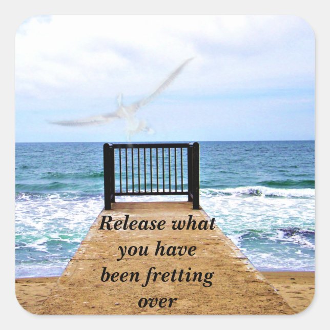 Letting Go_ Square Sticker (Front)