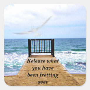 Letting Go_ Square Sticker