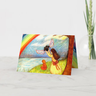 "Letting Go" sympathy card on losing pet.