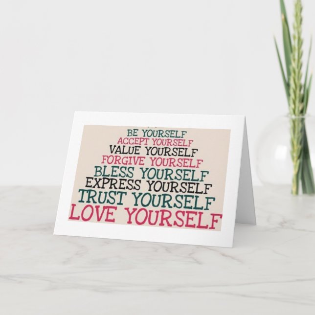 LETTING YOU KNOW THAT "I LOVE YOU!" CARD (Front)