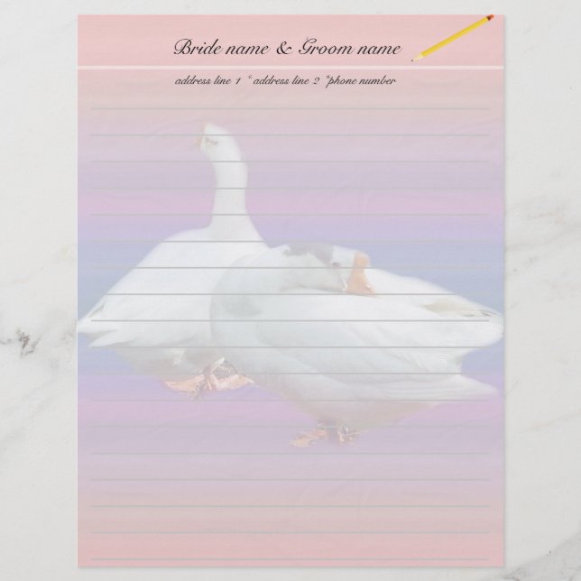 Lettre À En-tête en-tête avec nom (Devant)