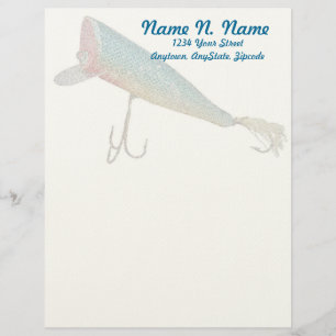 Lettre À En-tête Hickey Do Beachcomber Antique Lure Lethead