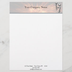 Lettre À En-tête Poignée Crystal Starburst