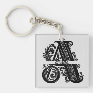 Lettre A, Nom Personnalisé Monogrammé
