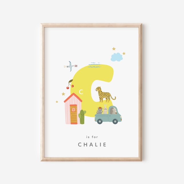Lettre Alphabet Personnalisée Lettre C Poster (Créateur téléchargé)