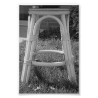 Lettre alphabet Photographie A7 noir et blanc 4x6