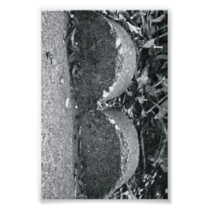 LETTRE Alphabet Photographie B3 Noir et Blanc 4x6