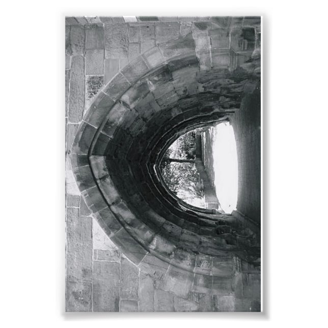 Lettre alphabet Photographie C2 noir et blanc 4x6 (Devant)