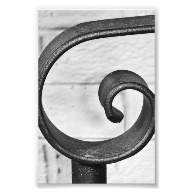 LETTRE Alphabet Photographie G9 Noir et Blanc 4x6 (Devant)