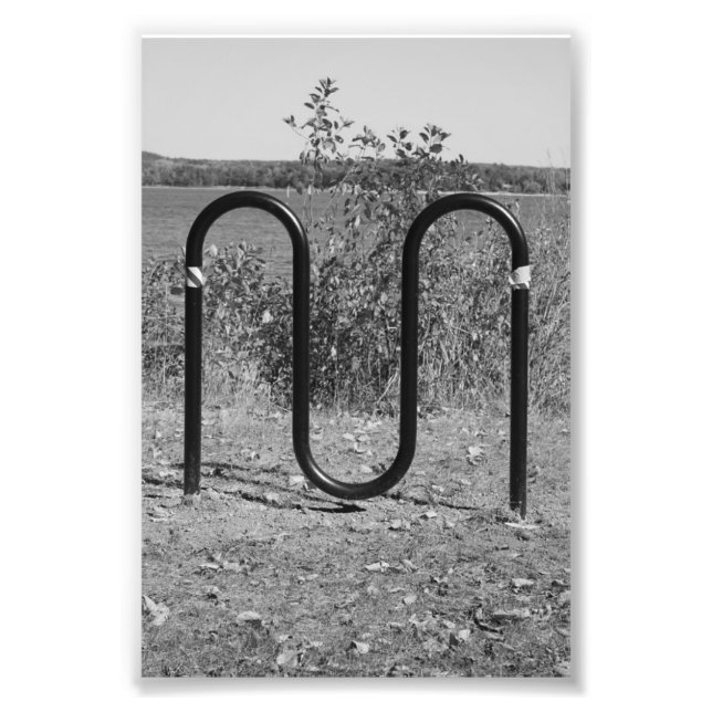 LETTRE Alphabet Photographie M5 Noir et Blanc 4x6 (Devant)