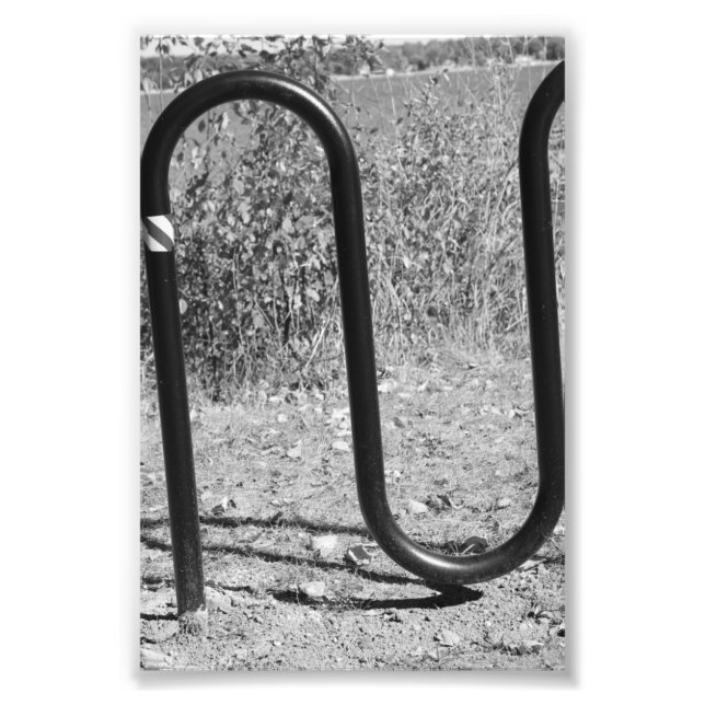 LETTRE Alphabet Photographie N1 Noir et Blanc 4x6 (Devant)