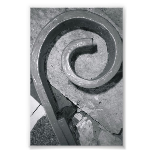 LETTRE Alphabet Photographie P2 noir et blanc 4x6 (Devant)