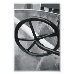 LETTRE Alphabet Photographie Q2 Noir et Blanc 4x6