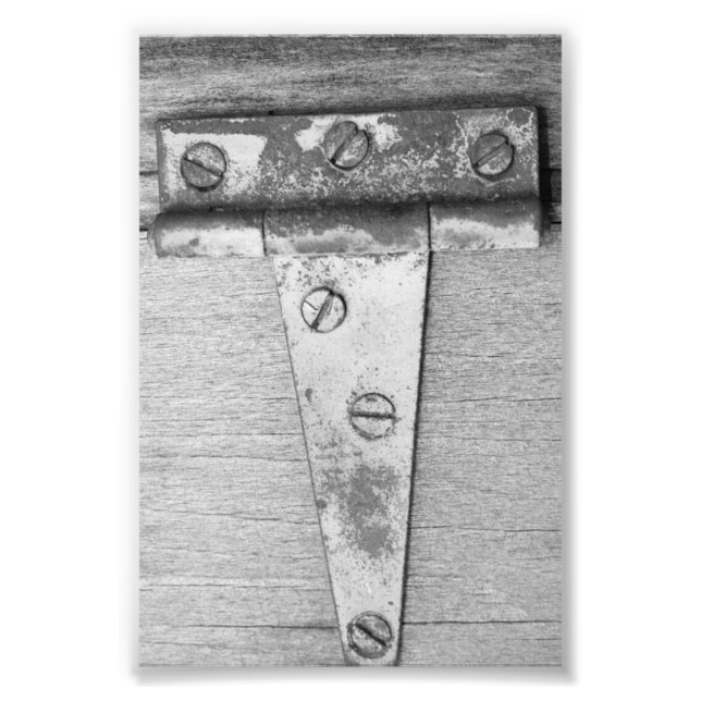 LETTRE Alphabet Photographie T5 Noir et Blanc 4x6 (Devant)