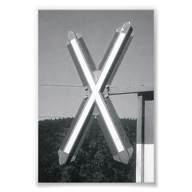 LETTRE Alphabet Photographie X3 noir et blanc 4x6 (Devant)