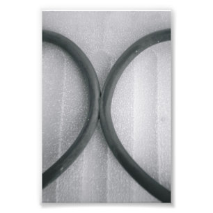 LETTRE Alphabet Photographie X4 Noir et Blanc 4x6