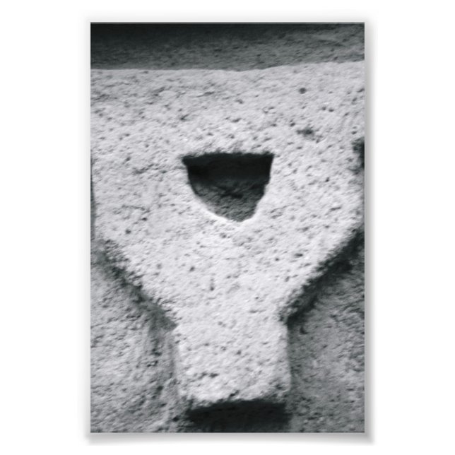 LETTRE Alphabet PHOTOGRAPHIE Y3 Noir et Blanc 4x6 (Devant)