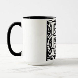 Lettre alphabet Renaissance H sur Mug