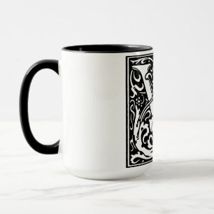 Lettre alphabet Renaissance V sur Mug