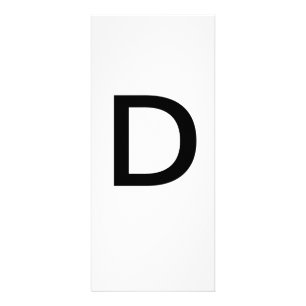 Lettre alphabétique D Carte d'éducation à l'appren