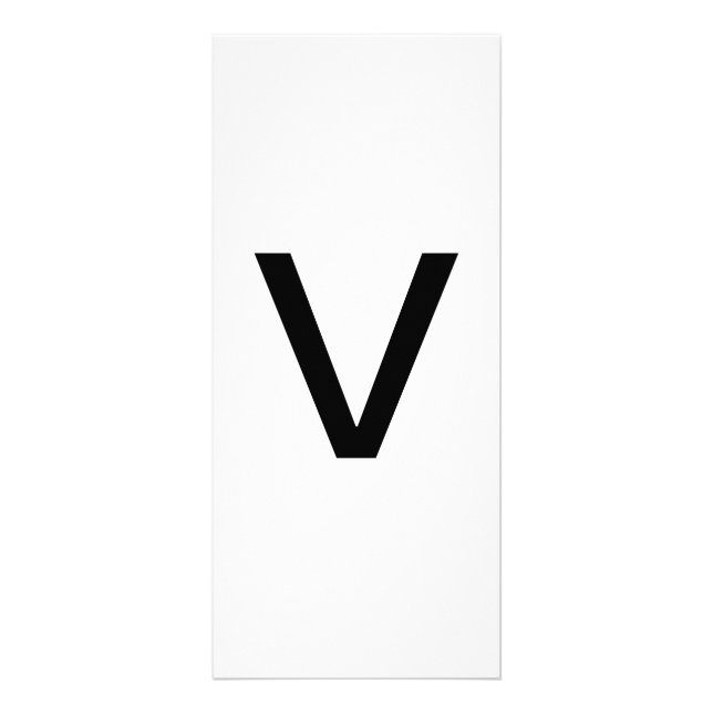 Lettre alphabétique V Carte d'éducation à l'appren (Devant)