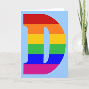 LETTRE arc-en-ciel D