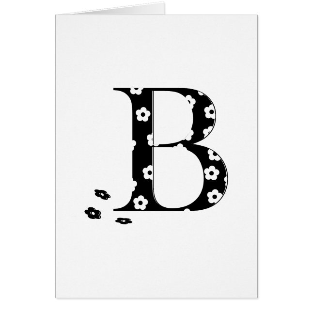 lettre B à motifs floraux (Devant)