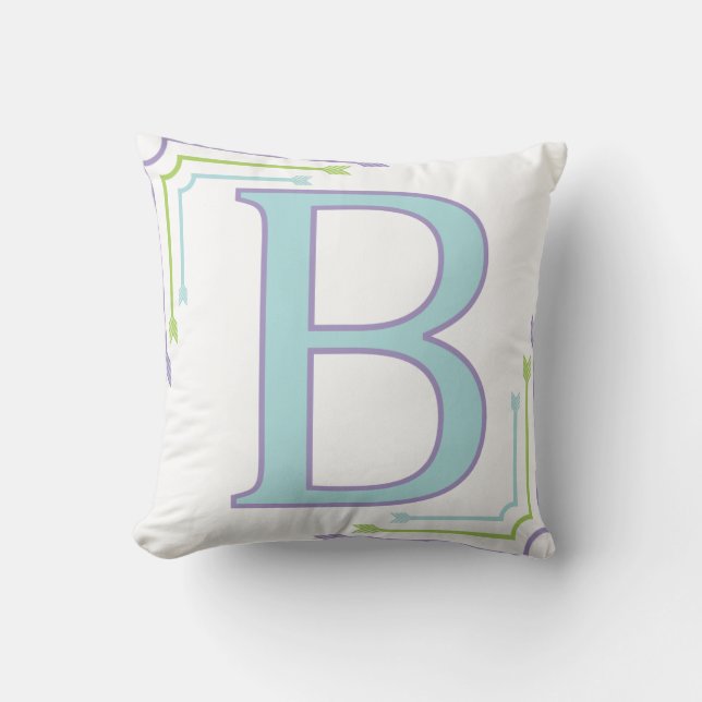 Lettre B - Coussin de monogramme (Recto)