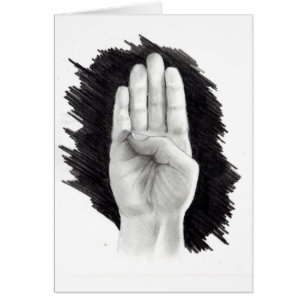 LETTRE "B " DE LANGUE DES SIGNES AMÉRICAINE