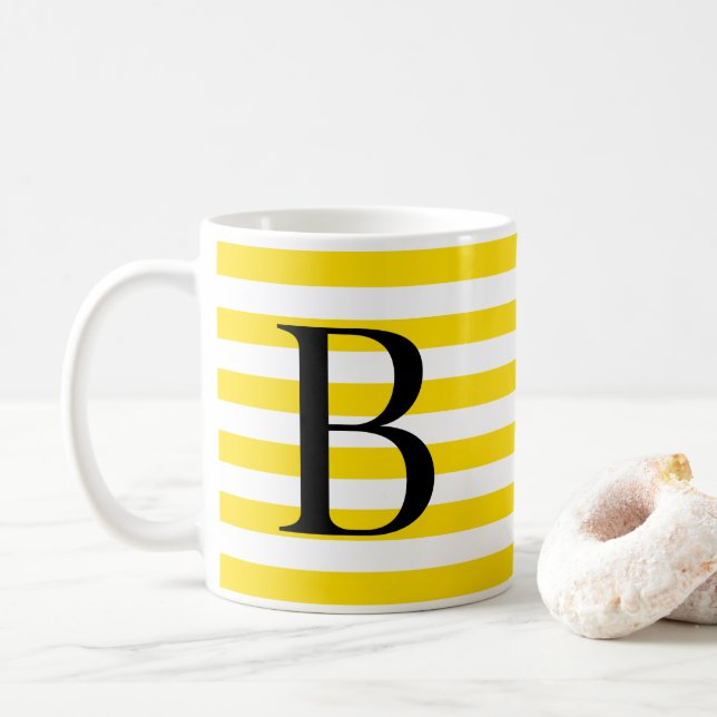 Lettre B Mug avec caractères (Avec donut)