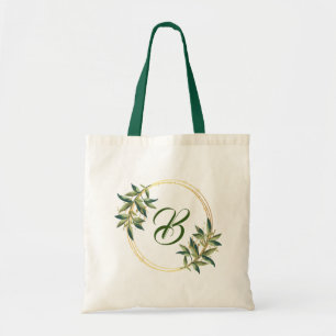 Lettre B Sac fourre-tout en toile - Wreath Twig Co