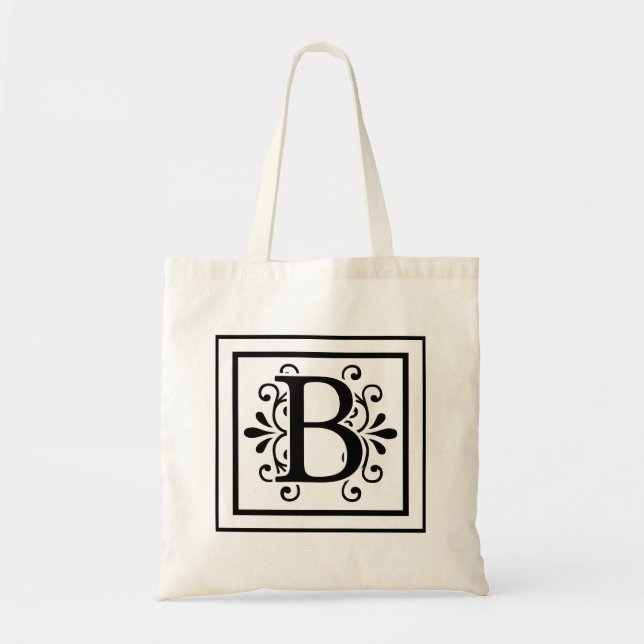 Lettre B Sac fourre-tout Monogramme (Devant)