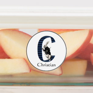 LETTRE BLANCHE TAPIS C Étiquette