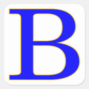 LETTRE BLEUE B Sticker