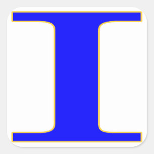 LETTRE BLEUE I Sticker