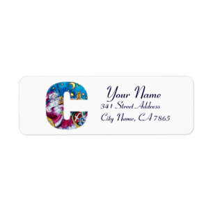 LETTRE C DE NOËL / MONOGRAM PÈRE NOËL INSPIRÉ