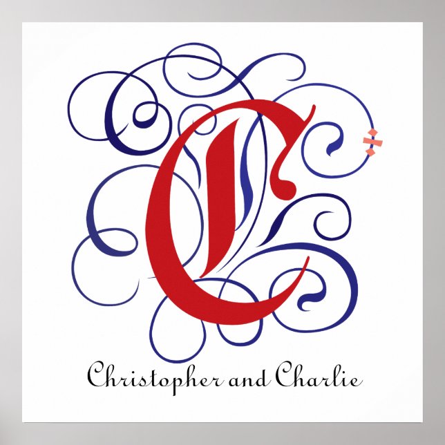 Lettre Casquette gothique C, Poster PNG 300 ppp (Devant)